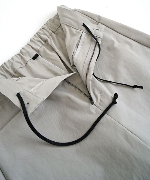 VU ヴウ 5 poket wide cropped pants [CHALK] vu-pnt-007