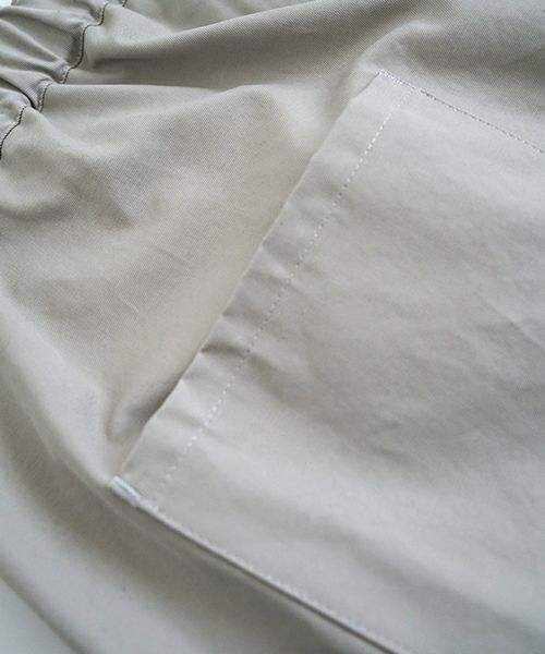 VU ヴウ 5 poket wide cropped pants [CHALK] vu-pnt-007