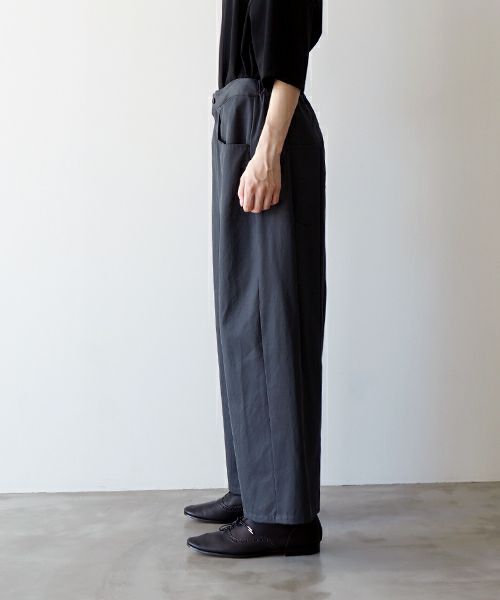 VU ヴウ 5 poket wide cropped pants [GRAPHITE] vu-pnt-007