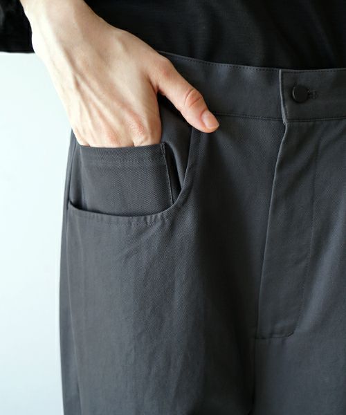 VU ヴウ 5 poket wide cropped pants [GRAPHITE] vu-pnt-007