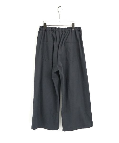 VU ヴウ 5 poket wide cropped pants [GRAPHITE] vu-pnt-007