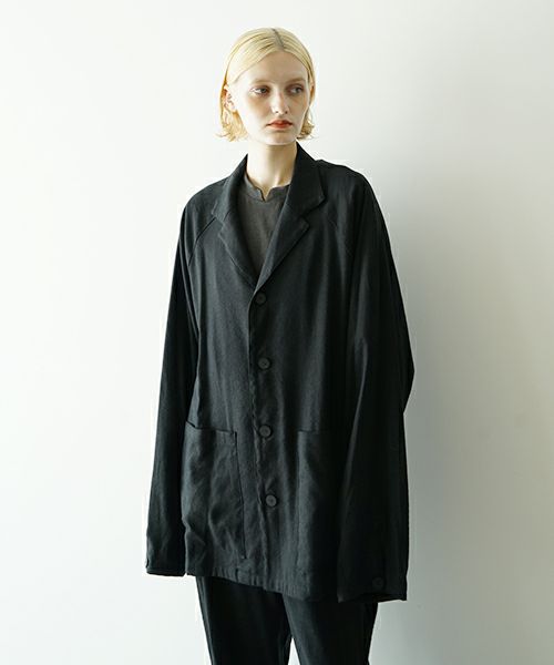 VU ヴウ tailored collar work jacket [BLACK] vu-jkt-006