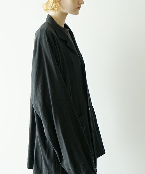 VU ヴウ tailored collar work jacket [BLACK] vu-jkt-006