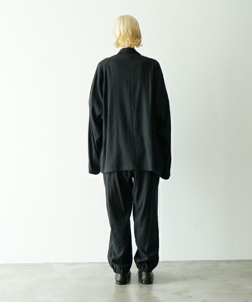 VU ヴウ tailored collar work jacket [BLACK] vu-jkt-006
