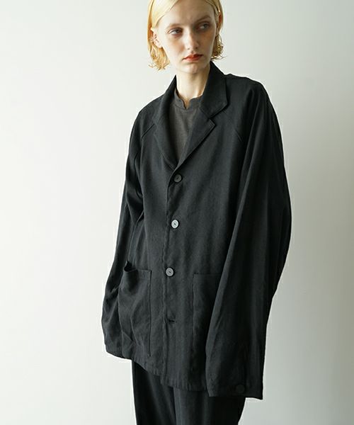 VU ヴウ tailored collar work jacket [BLACK] vu-jkt-006