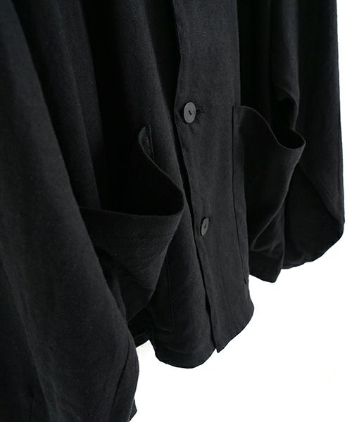 VU ヴウ tailored collar work jacket [BLACK] vu-jkt-006