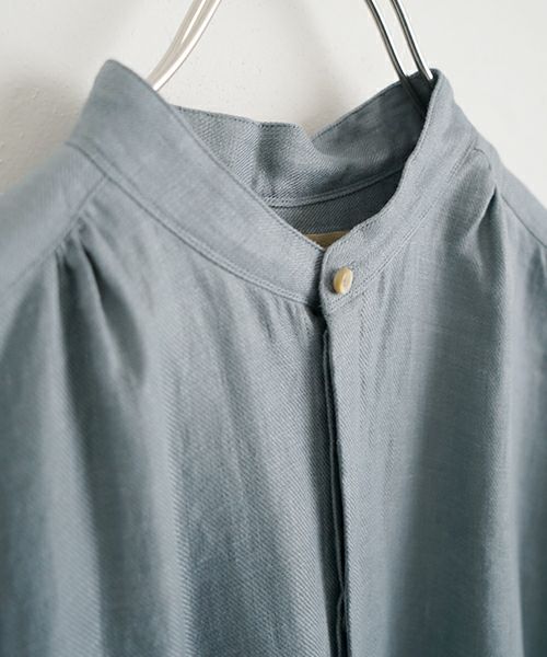 suzuki takayukiスズキタカユキpeasant dress I esain blue　[S251-03]