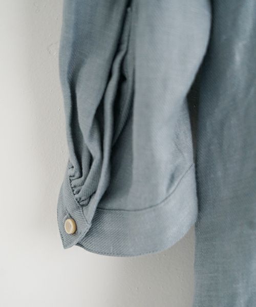 suzuki takayukiスズキタカユキpeasant dress I esain blue　[S251-03]