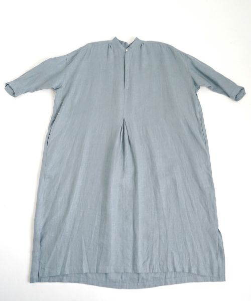 suzuki takayukiスズキタカユキpeasant dress I esain blue　[S251-03]