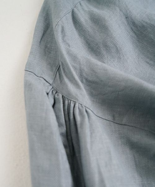 suzuki takayukiスズキタカユキpeasant dress I esain blue　[S251-03]