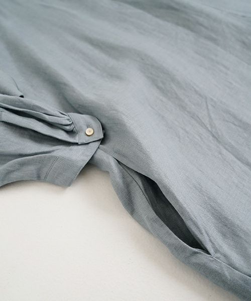 suzuki takayukiスズキタカユキpeasant dress I esain blue　[S251-03]