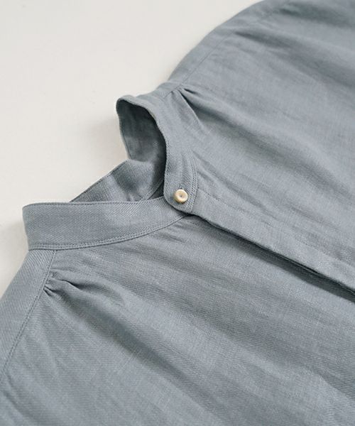 suzuki takayukiスズキタカユキpeasant dress I esain blue　[S251-03]