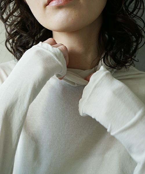 suzuki takayukiスズキタカユキturtle-neck t-shirt ［s251-02/ICE GRAY]