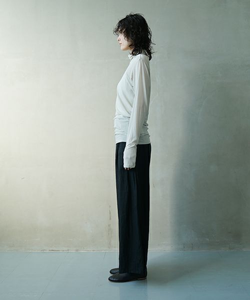 suzuki takayukiスズキタカユキturtle-neck t-shirt ［s251-02/ICE GRAY]