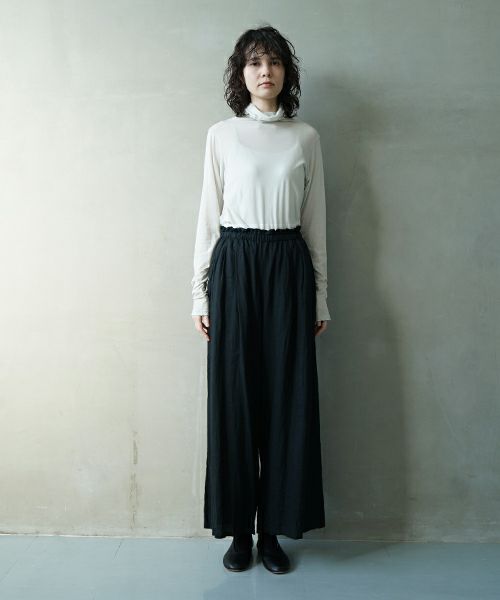 suzuki takayukiスズキタカユキturtle-neck t-shirt ［s251-02/ICE GRAY]