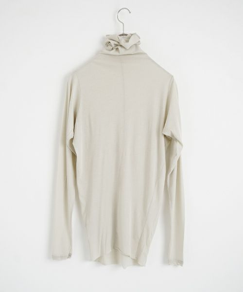 suzuki takayukiスズキタカユキturtle-neck t-shirt ［s251-02/ICE GRAY]