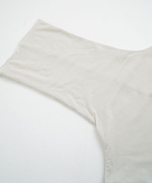 suzuki takayukiスズキタカユキturtle-neck t-shirt ［s251-02/ICE GRAY]