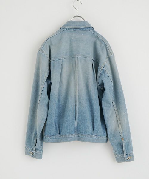 YOKO SAKAMOTO ヨーコサカモトPLEATS BLOUSE[LIGHT INDIGO/YS-25SS-10] デニムブルゾン