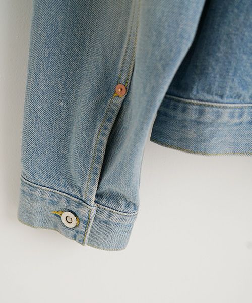 YOKO SAKAMOTO ヨーコサカモトPLEATS BLOUSE[LIGHT INDIGO/YS-25SS-10] デニムブルゾン