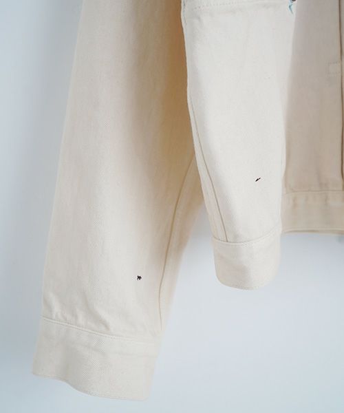 YOKO SAKAMOTO ヨーコサカモトPLEATS BLOUSE[PAINTER WHITE/YS-25SS-10] デニムブルゾン