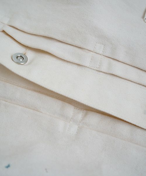 YOKO SAKAMOTO ヨーコサカモトPLEATS BLOUSE[PAINTER WHITE/YS-25SS-10] デニムブルゾン