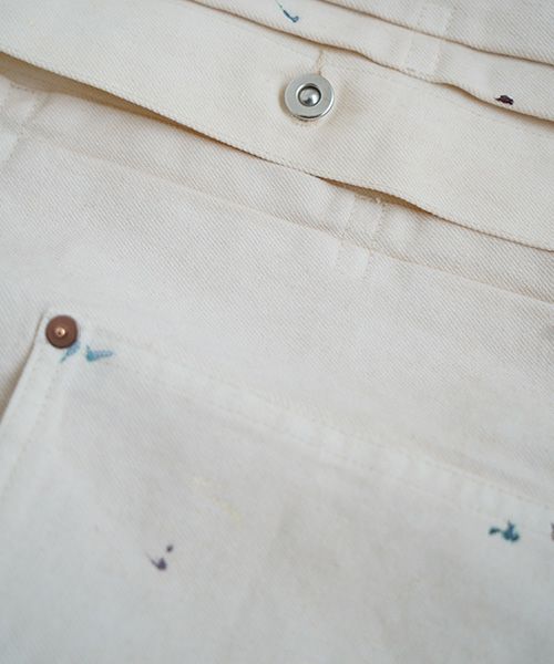 YOKO SAKAMOTO ヨーコサカモトPLEATS BLOUSE[PAINTER WHITE/YS-25SS-10] デニムブルゾン