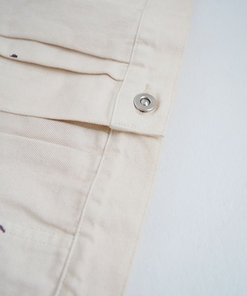 YOKO SAKAMOTO ヨーコサカモトPLEATS BLOUSE[PAINTER WHITE/YS-25SS-10] デニムブルゾン