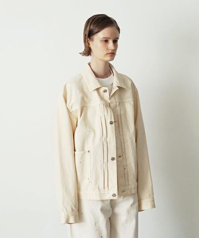 YOKO SAKAMOTO ヨーコサカモト DENIM COVERALL[FADE WHITE] YS