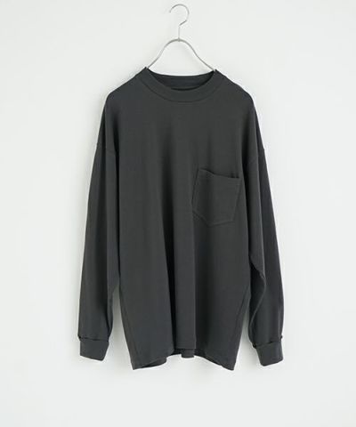 YOKO SAKAMOTO ヨーコサカモトBIG L/S POCKET T-SHIRT[GRAY/YS-25SS-88] ロングTシャツ