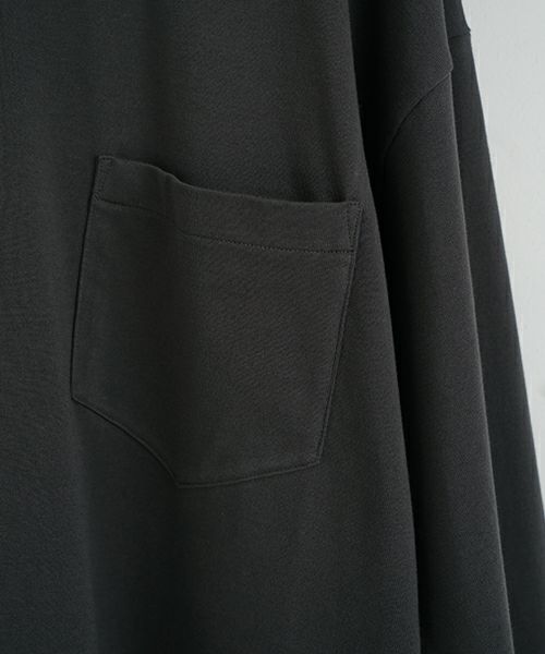 YOKO SAKAMOTO ヨーコサカモトBIG L/S POCKET T-SHIRT[GRAY/YS-25SS-88] ロングTシャツ