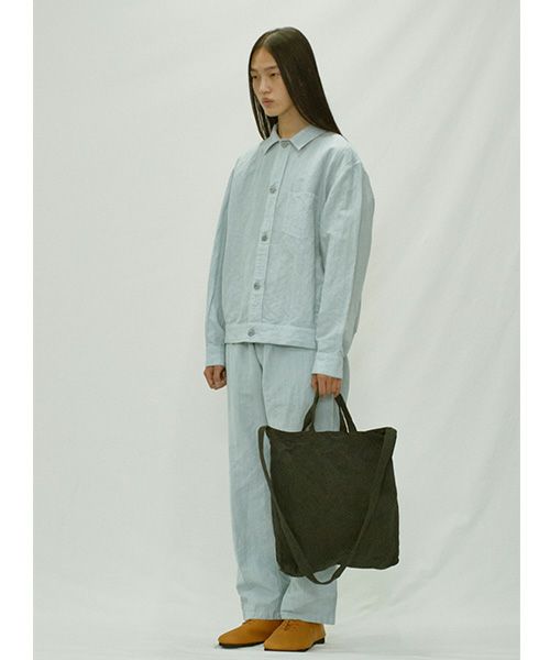 YOKO SAKAMOTO ヨーコサカモトRESEARCHER BAG LARGE[SUMI INK/YS-RE-BAG-L] トートバッグ 