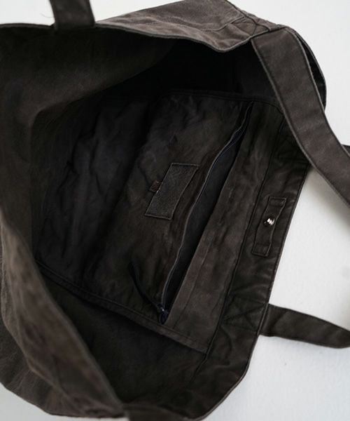 YOKO SAKAMOTO ヨーコサカモトRESEARCHER BAG LARGE[SUMI INK/YS-RE-BAG-L] トートバッグ 