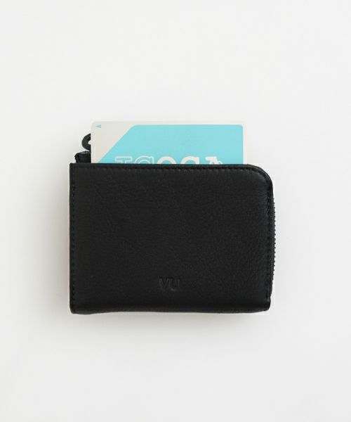 VUヴウ zip card case [BLACK] vu-product-B18