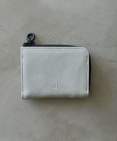 VUヴウ zip card case [GREEN GRAY] vu-product-B18