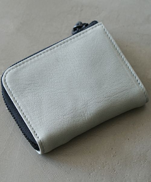 VUヴウ zip card case [GREEN GRAY] vu-product-B18
