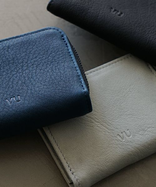 VUヴウ zip card case [GREEN GRAY] vu-product-B18