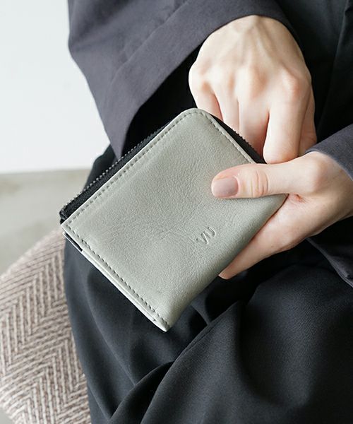 VUヴウ zip card case [GREEN GRAY] vu-product-B18