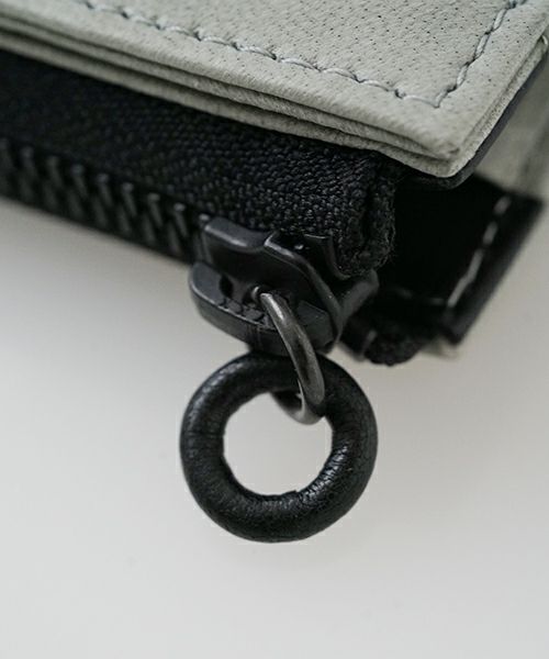VUヴウ zip card case [GREEN GRAY] vu-product-B18