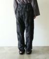VUヴウgeometric easy tapered pants [BLACK×STEEL] vu-pnt-008