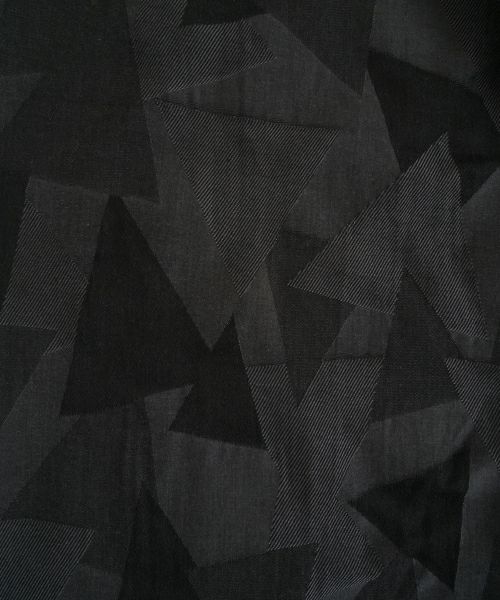 VUヴウgeometric easy tapered pants [BLACK×STEEL] vu-pnt-008