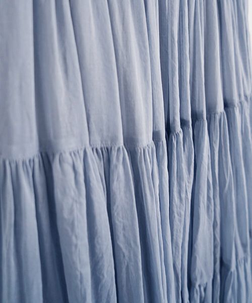suzuki takayuki スズキタカユキtiered skirt [S251-14/moonlight]ロングスカート