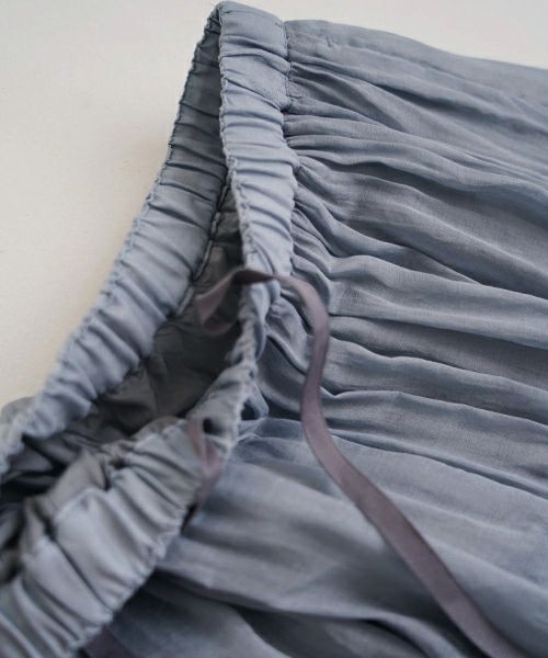 suzuki takayuki スズキタカユキtiered skirt [S251-14/moonlight]ロングスカート