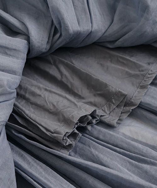 suzuki takayuki スズキタカユキtiered skirt [S251-14/moonlight]ロングスカート