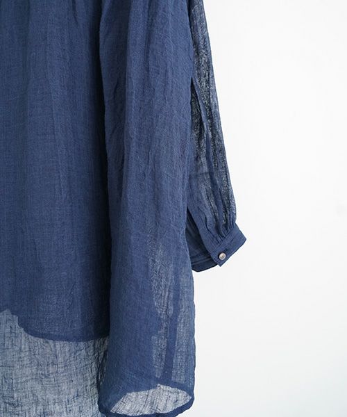 suzuki takayuki スズキタカユキover blouseⅠ [S251-06/navy blue]オーバーブラウス