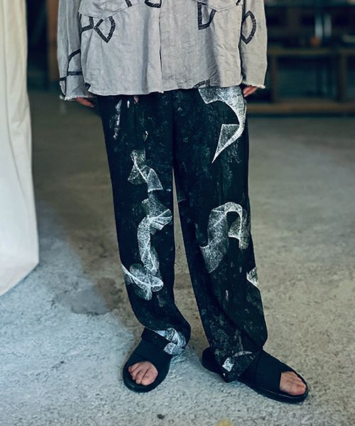 ohtaオオタtree pleats pants pt-48T