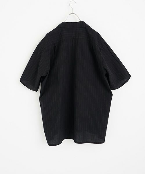 YOKO SAKAMOTOヨーコサカモトOPEN COLLAR SHIRT [BLACK/YS - 25SS - 73] オープンカラーシャツ 