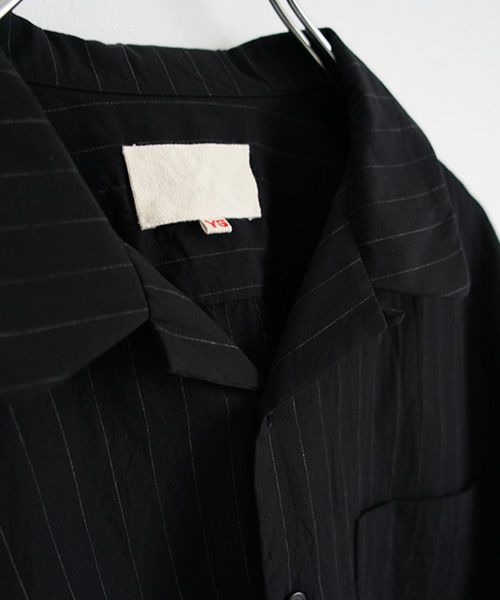 YOKO SAKAMOTOヨーコサカモトOPEN COLLAR SHIRT [BLACK/YS - 25SS - 73] オープンカラーシャツ 