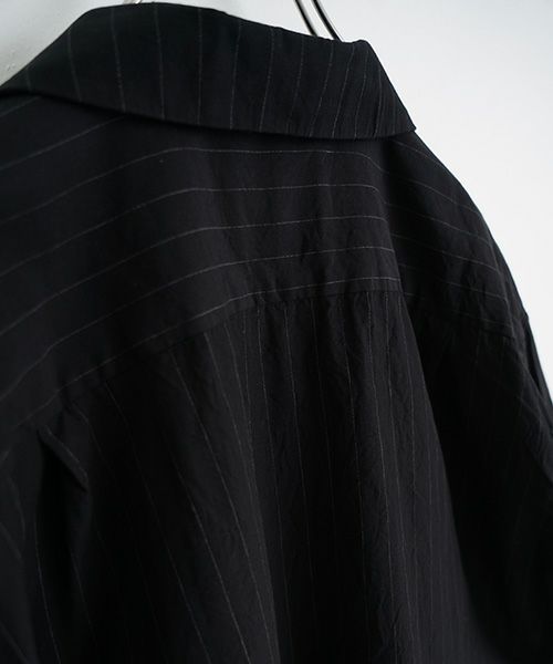 YOKO SAKAMOTOヨーコサカモトOPEN COLLAR SHIRT [BLACK/YS - 25SS - 73] オープンカラーシャツ 