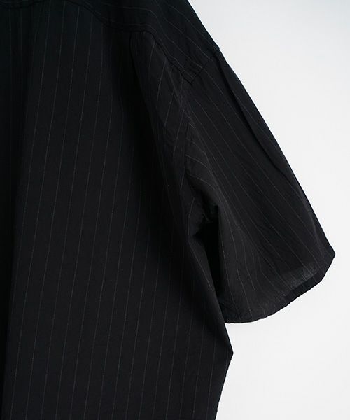 YOKO SAKAMOTOヨーコサカモトOPEN COLLAR SHIRT [BLACK/YS - 25SS - 73] オープンカラーシャツ 