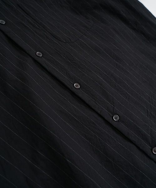 YOKO SAKAMOTOヨーコサカモトOPEN COLLAR SHIRT [BLACK/YS - 25SS - 73] オープンカラーシャツ 